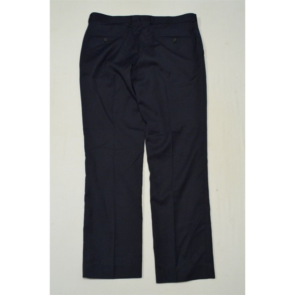 Jack Threads 36 x 32 Navy Blue Flat Front Straight Dress Pants - Picture 3 of 3